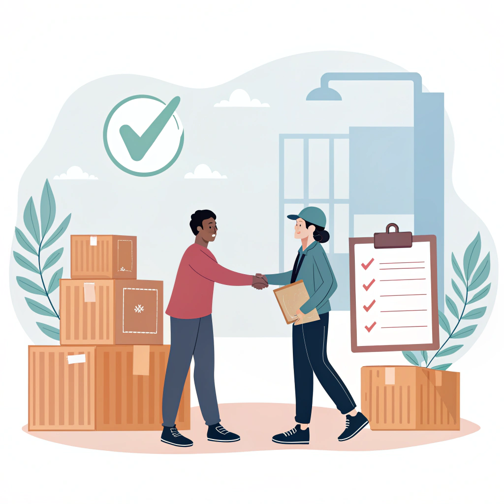 business people shaking hands symbolizing freight forwarding assistance