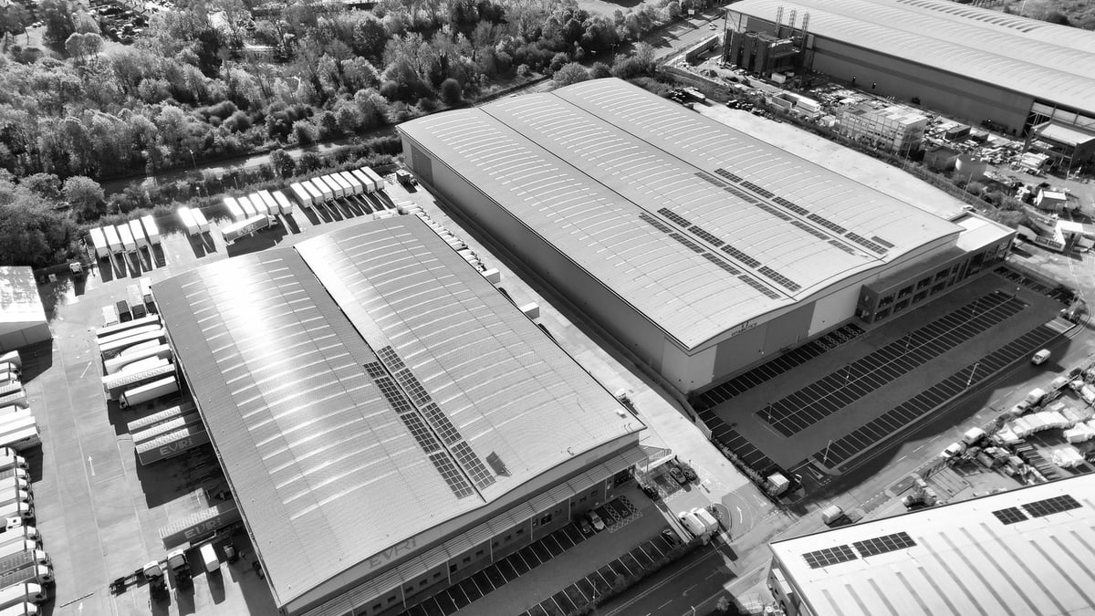 Palletized cargo in a warehouse for freight volume planning