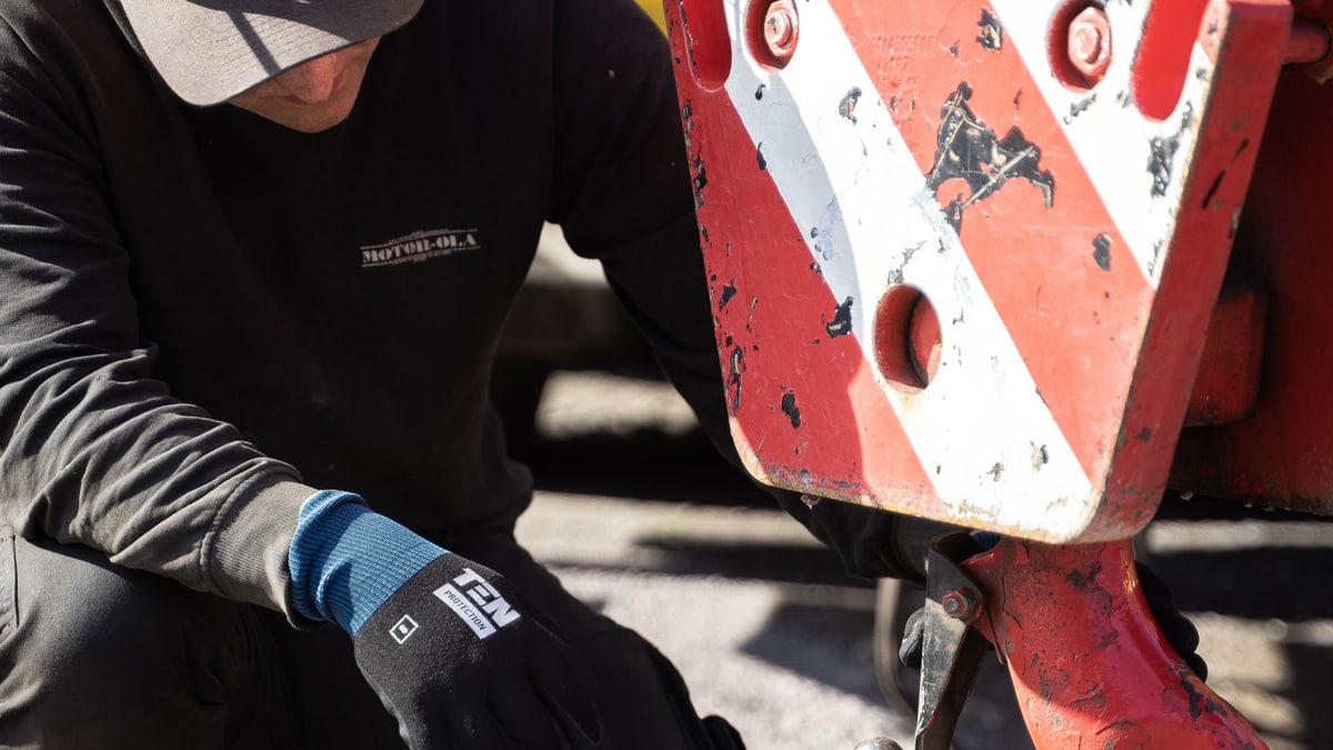 Real cargo documentation and customs inspection scene