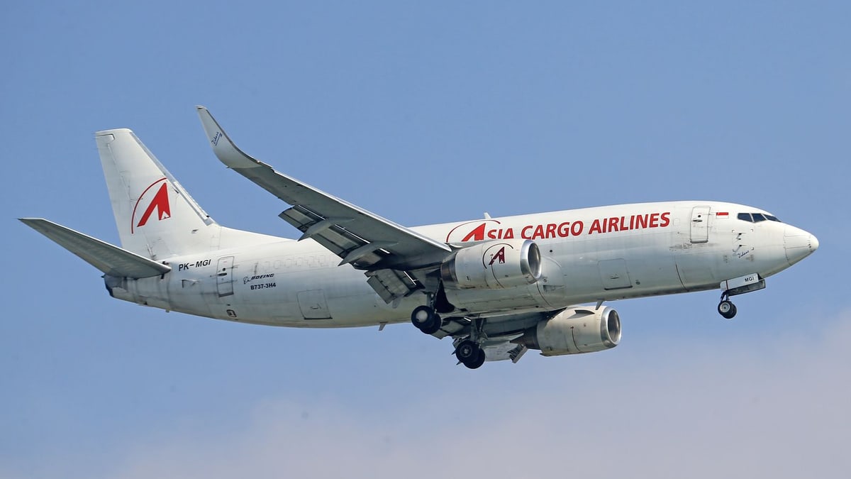 Air freight cargo handling at an airport terminal